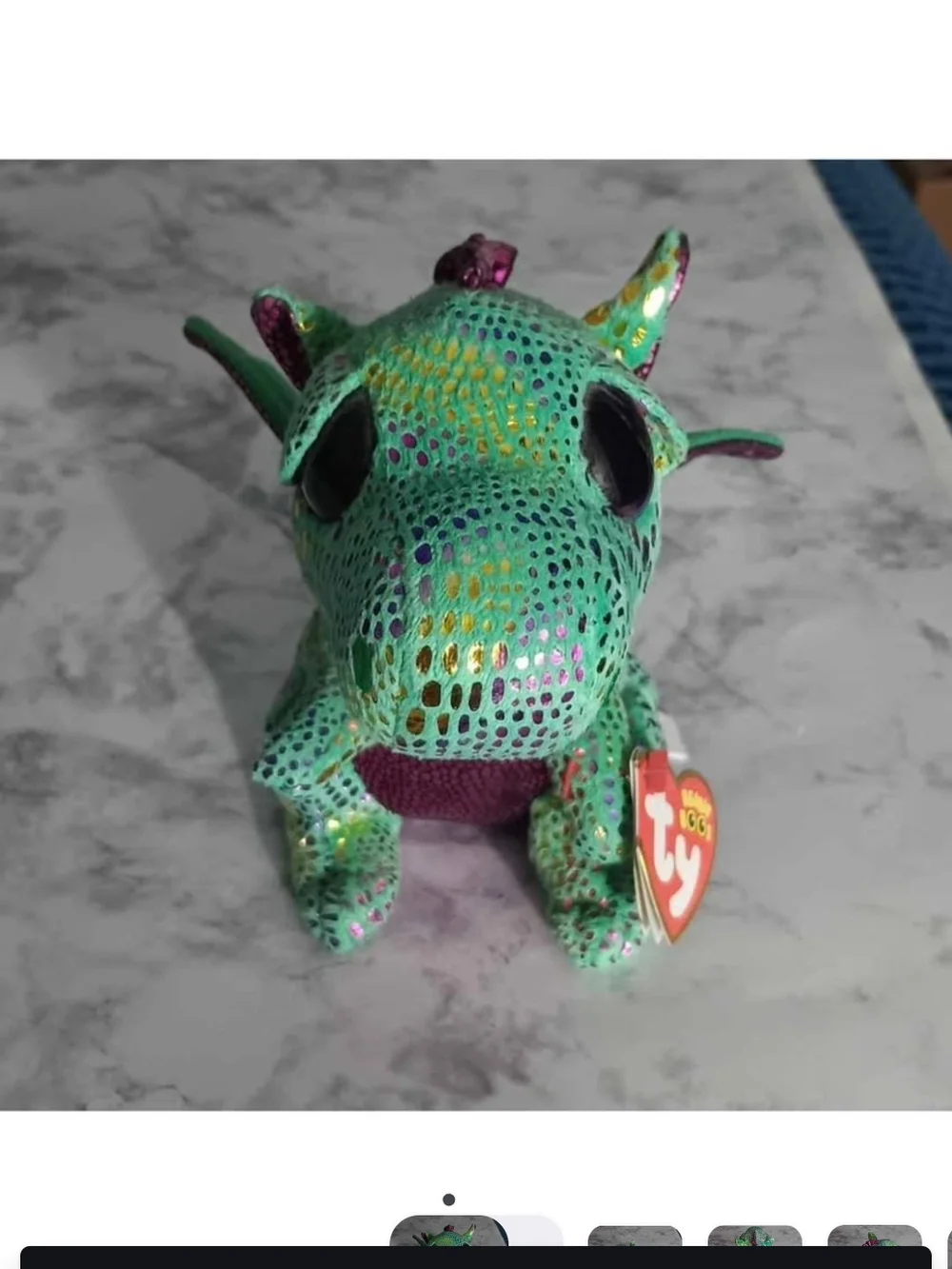 STEAL! 2 TY Collectibles – Retired B.B. Birthday Bear + Cinder Dragon